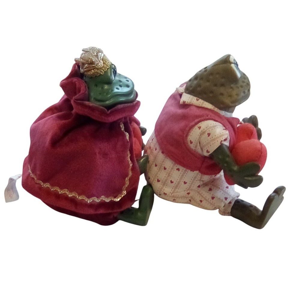 Russ Berrie, Prince Charming Frog & Valentine Heart Figurine 2005 Collectible - Picture 10 of 12